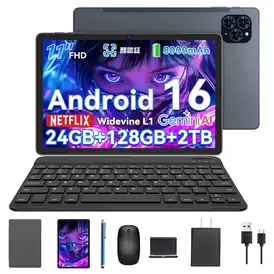 【タイムセール】【36％OFF】Android16 タブレット 11インチ TABWEE T90 Wi-Fiモデル、1920*1200 FHD 24GB+128GB+2TB拡張＋各種付属品 19949円 310pt！