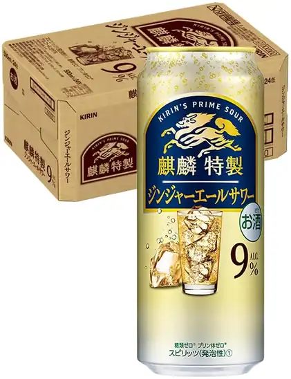 ■麒麟特製 ジンジャーエールサワー ALC.9% 500ml 24本 4,298円