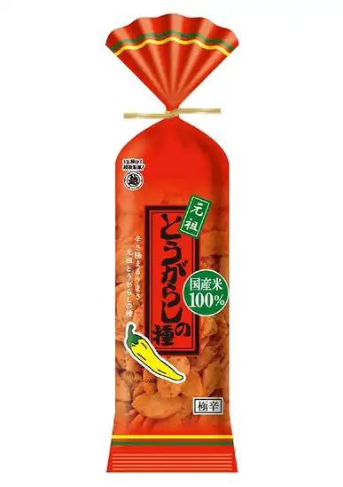 【タイムセール】【40％OFF＋15％OFF】1袋あたり146円！越後製菓 とうがらしの種 80g×5個 731円！