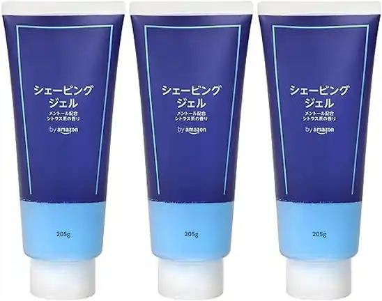 【タイムセール】【20％OFF＋15％OFF！】1本あたり222円！by Amazon シェービングジェル シトラスの香り 205g × 3本パック(SOLIMO) 666円！