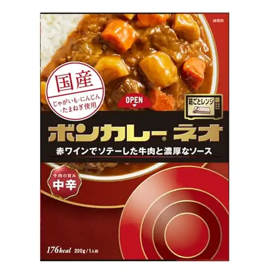 【958円(192円 / 食)】大塚食品 ボンカレーネオ 牛肉の旨み 中辛 200g ×5個