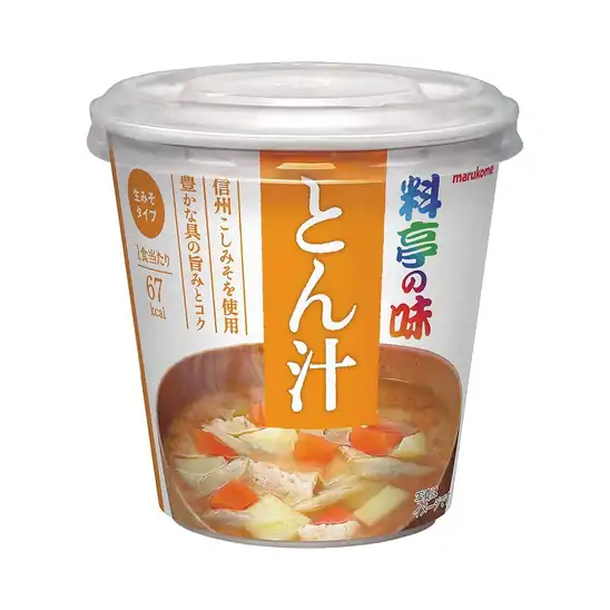 【542円(1個90円)】マルコメ カップ 料亭の味 とん汁 即席味噌汁 1食×6個【料亭の味シリーズ】