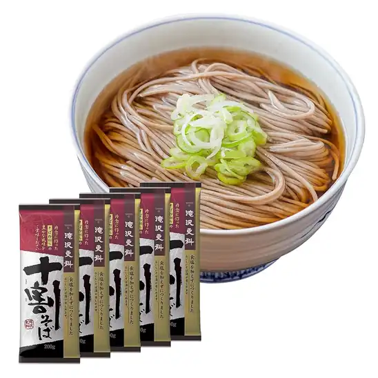 【タイムセール】【22%OFF+15%OFF】1個あたり283円!滝沢更科 十割そば 200g×5個 1663円!
