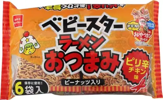 【合計約2㎏】おやつカンパニー ベビースター ラーメンおつまみ ピリ辛チキン味 6袋入 138g×15袋(合計小袋90袋) 2,138円(142.5円/袋)(2,020円、134.7円/袋)送料無料!