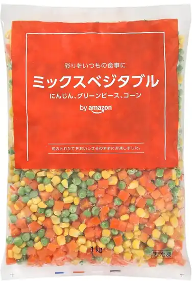 【タイムセール】【15％OFF＋15％OFF】[冷凍] by Amazon ミックスベジタブル 1kg 大容量 759円！
