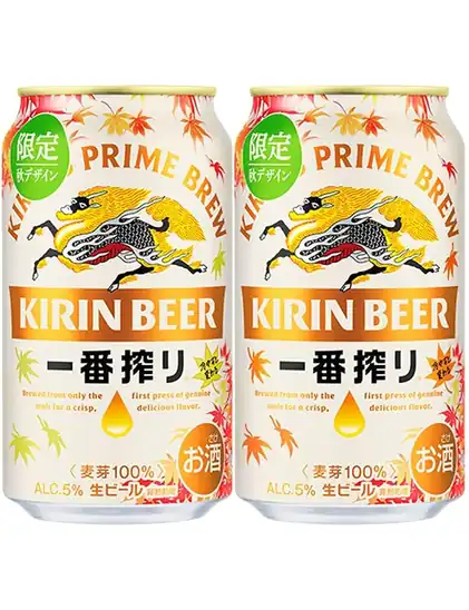【4,198円(1本175円)】一番搾り キリン ビール 350ml 24本 限定秋デザイン缶 生ビール [冷やすと缶のデザインが浮き出る]
