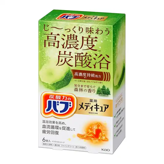 バブ 花王 メディキュア 森林の香り 6錠 70グラム (x 6)が534円！
