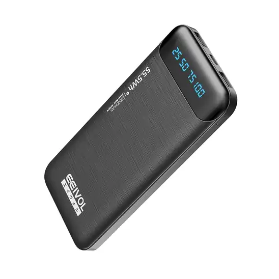 【タイムセール】EEIVOL モバイルバッテリー 15000mAh 軽量 小型 2台同時充電 各色 799円!