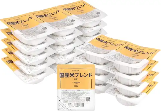 【タイムセール】【28％OFF＋15％OFF】1個あたり116円！by Amazon パックご飯 国産米 200g×24個 低温製法米 2788円！