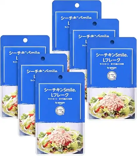 【タイムセール】【20％OFF＋15％OFF！】1個あたり111円！by Amazon シーチキンSmile Lフレーク 50g×6個 665円！