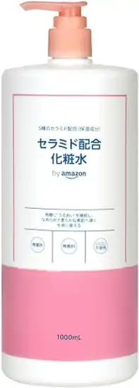 【タイムセール】by Amazon セラミド化粧水 大容量 人工香料不使用1リットル 792円!
