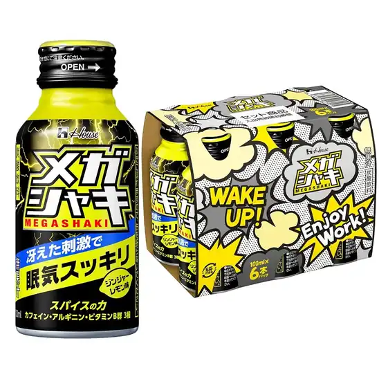 【1,012円(169円 / 本)】メガシャキ 100ｍｌ×6本 ジンジャーレモン味（2026/6/30賞味期限）