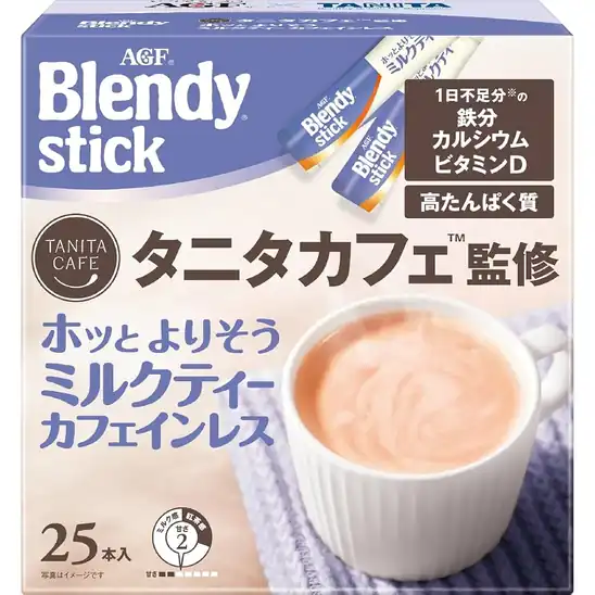 ■AGF ブレンディ スティック タニタカフェ監修 ホッとよりそうミルクティー カフェインレス 25本 1,351円