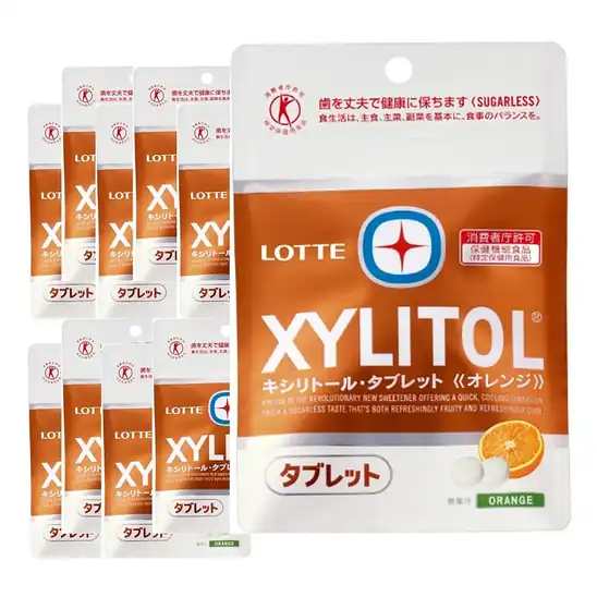 【1,852円(185円 / 個)】キシリトール ロッテ キシリトール・タブレット(オレンジ) 35g(70粒)×10個