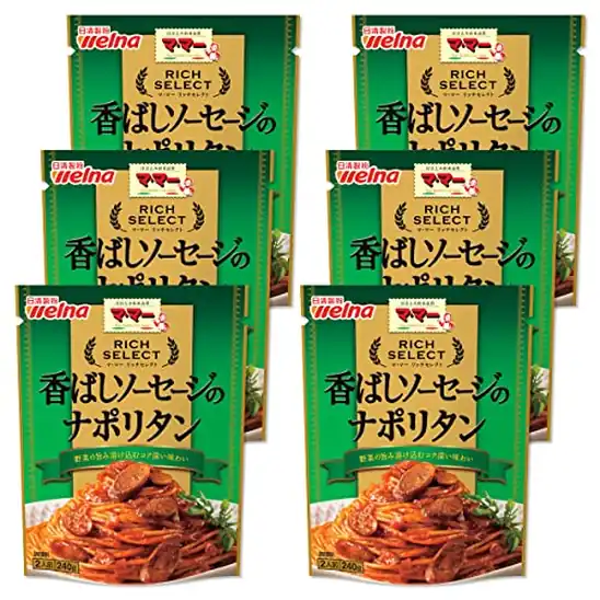 【少しぜいたく】マ・マー リッチセレクト 香ばしソーセージのナポリタン 240g×6個 1,083円（180.5円/個）（1,023円、170.5円/個）送料無料！