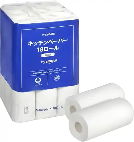 【1,583円(88円 / 個)】by Amazon キッチンペーパー FSC認証紙 18ロール