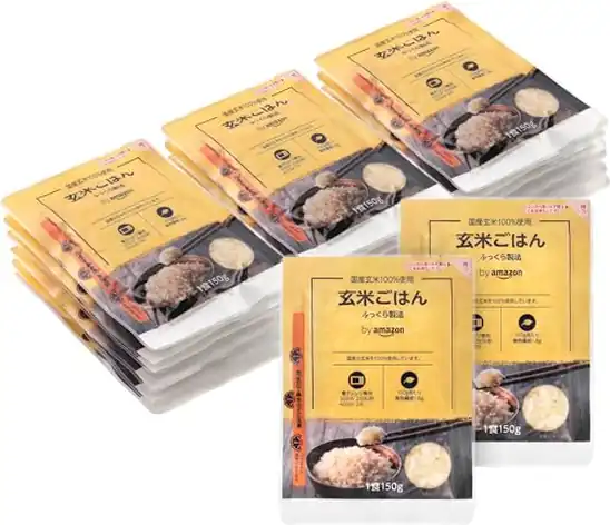 【2,680円(134円 / 食)】by Amazon 国産玄米ごはん 150g×20袋