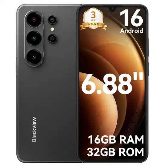 【タイムセール】【29％OFF】【SIMフリー・技適認証済】Blackview Wave10C スマホ Android 16 16GB RAM+32GB ROM/1TB拡張 14155円！