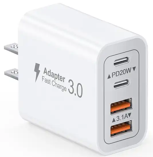 MARSNET 4ポート合計40WUSB充電器（USB-C×2/USB-A×2） 750円送料無料！