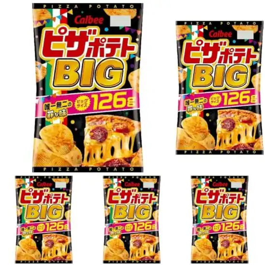 カルビー ピザポテトＢＩＧ 126g (× 5)が1485円！