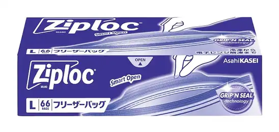 【クーポンで1101円！】大容量 ジップロック フリーザーバッグL66枚入が激安特価！