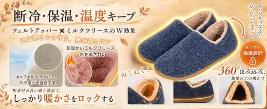 【50%OFF！】YAKIDA ルームシューズ もこもこ スリッパ 室内 冬用 室内履きが1,349円