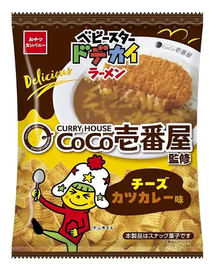 ■おやつカンパニー (公式)ベビースタードデカイラーメンココ壱チーズカツカレー味 60g×12袋 1,154円