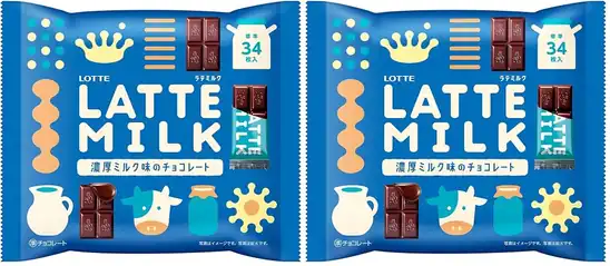ロッテ LATTE MILK 135g (× 2)が 646円！