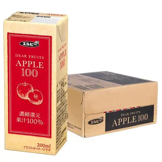 【アウトレット】1本あたり55円！アイリスプラザ アップルジュース 果汁100% 200ml ×30本  1642円！