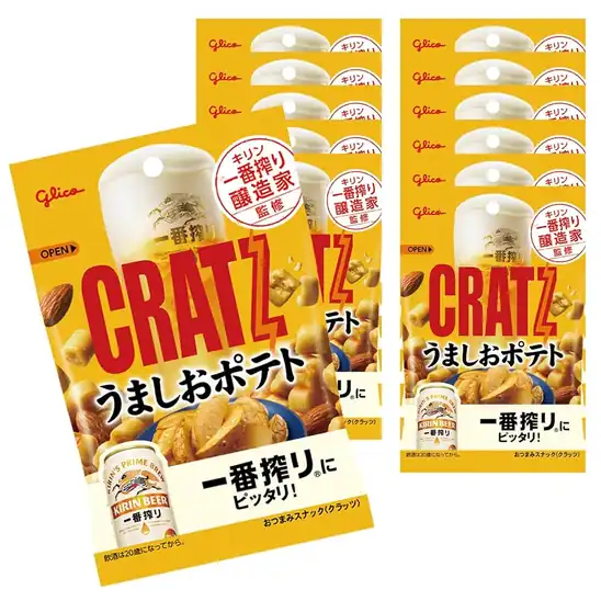 【クーポンで20％OFF】1個あたり129円！江崎グリコ クラッツ(うましおポテト) 42g×12個 1544円！