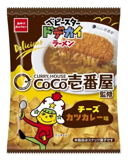 【ココイチ】おやつカンパニー (公式) ベビースタードデカイラーメン ココ壱チーズカツカレー味 60g×12袋 1,151円(95.9円/袋)!プライム会員は送料無料!