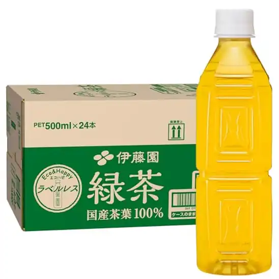 ■【Amazon.co.jp限定】 「 伊藤園 緑茶 」 ラベルレス 500ml×24本 1,518円