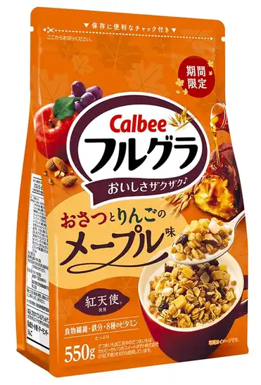 【662円】カルビー フルグラおさつとりんごのメープル味 550g