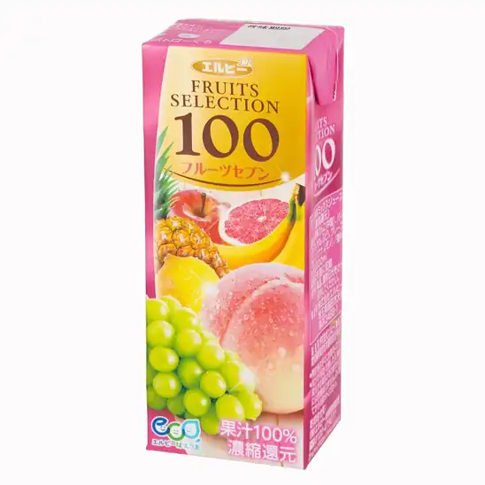 【アウトレット】1本あたり80円！エルビー フルーツセレクション フルーツセブン100 200ml×24本 1909円！