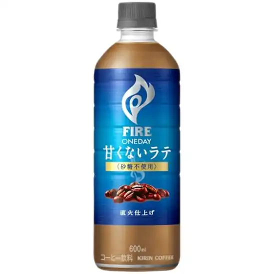 ■キリン ファイア ワンデイ 甘くないラテ 砂糖不使用 600ml 24本 甘味料不使用 カフェラテ コーヒー ペットボトル 2,096円