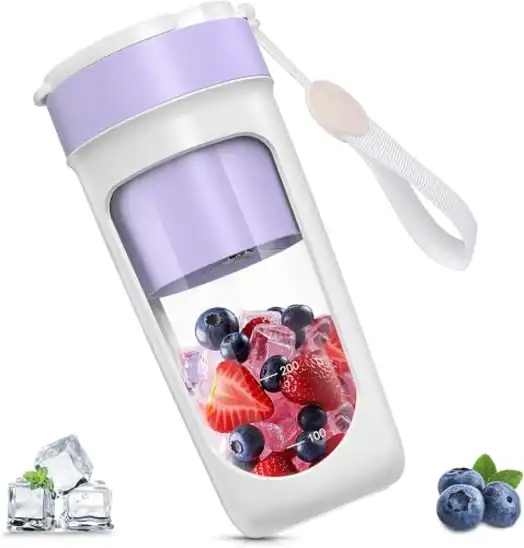 【50%ポイント!】Aliliy 小型 ジューサー スムージー 氷も砕ける 充電式 340ml 一台多役が4,980円(実質2,490円)送料無料