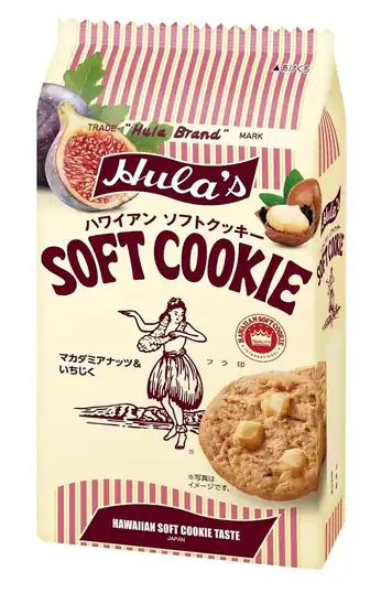 【タイムセール】【31％OFF】1個あたり335円！ソシオ工房 フラ印ハワイアンソフトクッキー マカダミアナッツ&amp;いちじく 6枚×6袋 2008円！