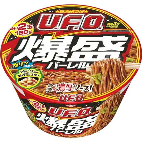 【1,552円(259円 / 個)】日清焼そばU.F.O. 爆盛バーレル 日清食品 カップ麺 焼きそば 223g×6個