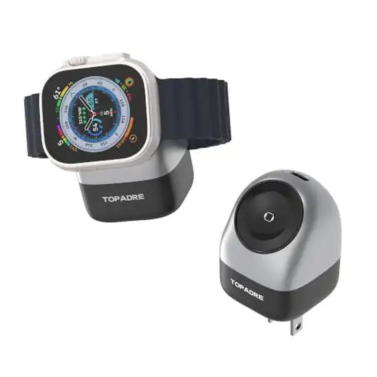 【1,000円OFF！】TOPADRE 45Ｗ for Apple Watch対応2in1 Type C 急速充電 PD充電器 GaN技術・超低温・折畳み式が2,999円送料無料
