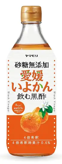 【クーポンで1371円！】ヤマモリ 砂糖無添加 愛媛いよかん黒酢 500ml ×2が激安特価！