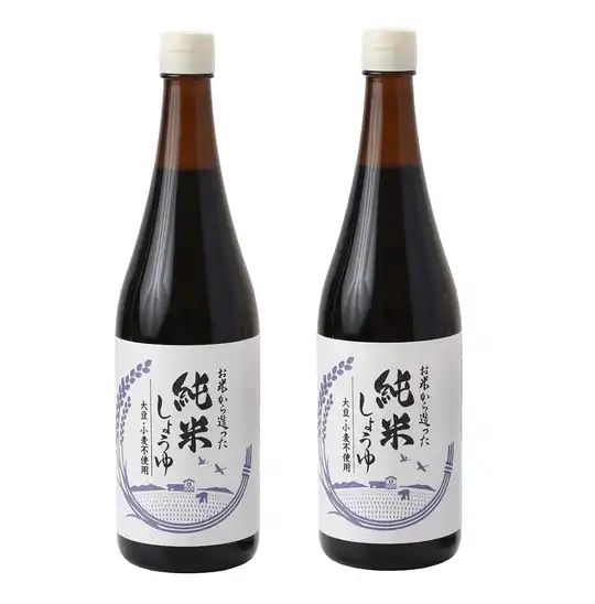 【大幅値下がり！】大正屋醤油店 純米しょうゆ 720ml×2本 大豆不使用 小麦不使用 醤油風調味料 煮物 炒め物が激安特価！