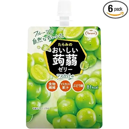 たらみ おいしい蒟蒻ゼリー マスカット味 150g×6個 実質504円(おトク便3種で実質450円・75.0円/個) 送料無料