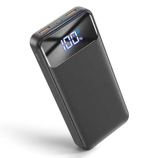 【タイムセール】AOKUS モバイルバッテリー 40000mAh 急速充電 LCD残量表示 1709円！