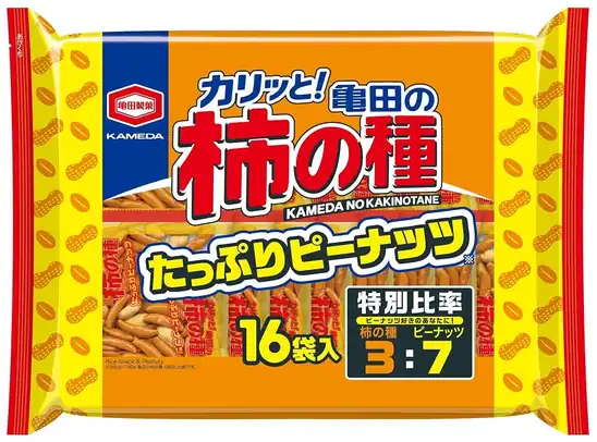 【アウトレット】1袋あたり67円!】亀田製菓 亀田の柿の種たっぷりピーナッツ 16袋詰 532g 1071円!