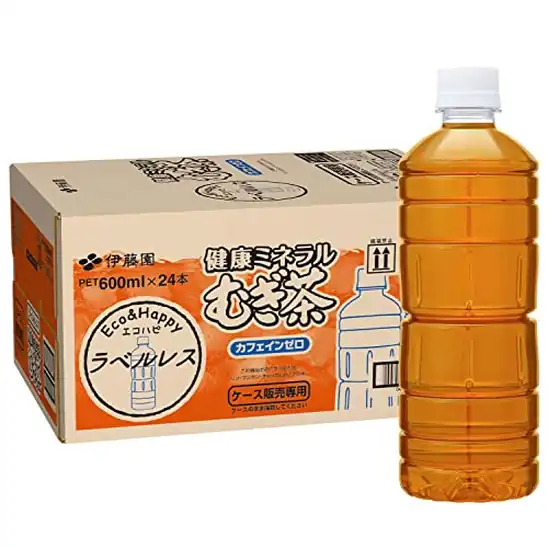 【タイムセール】1本あたり74円!伊藤園 ラベルレス 健康ミネラルむぎ茶 600ml×24本 1776円!