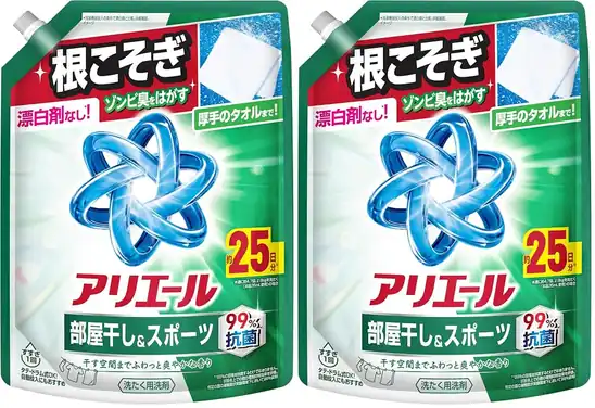 【600円】アリエール 液体 625g×2袋 部屋干し&スポーツ 洗濯洗剤 詰め替え