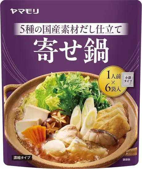 【227円】ヤマモリ 寄せ鍋つゆ 1人前×6袋入