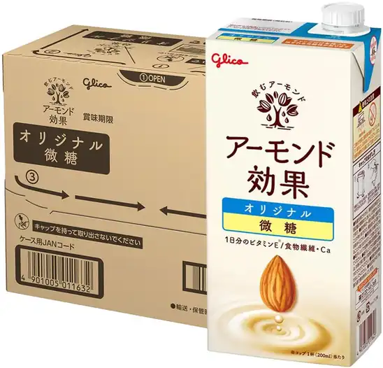 【1,820円】アーモンド効果 オリジナル 微糖 江崎グリコ 常温保存可能 アーモンドミルク 1000ml×6本