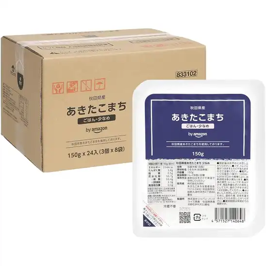 【クーポンで200円OFF＋15％OFF】1本あたり107円！by Amazon あきたこまちごはん 150g×24入 秋田県産あきたこまち 酸味料不使用 2571円！