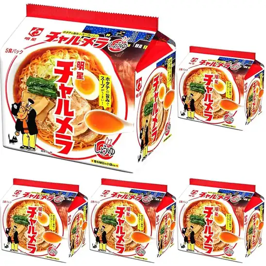 【1,615円(323円 / 個)】明星 チャルメラ しょうゆラーメン 5食パック (× 5)